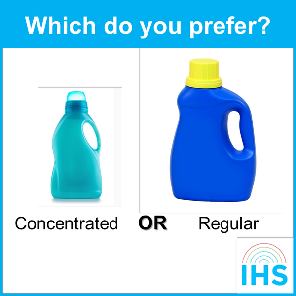 Which type of detergent do you prefer - concentrated or regular?