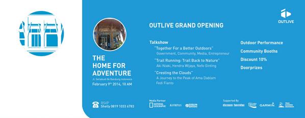 OutliveStore's tweet photo. Outlive Bandung Grand Opening 9th February 2014 | 10.00 am @NGIndonesia @KompasTV @ozradiobandung http://t.co/ccwCDxAlXJ