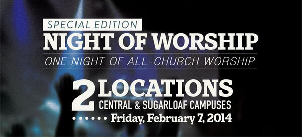 12Stone's tweet photo. Tonight will be a powerful Night of Worship! http://t.co/FGs3lTFVNn