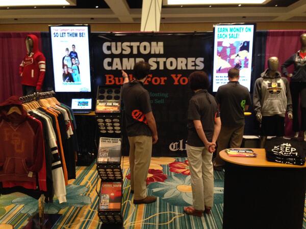 campcloz_com's tweet photo. come visit us at the #ACA  in Orlando booth 140 and get a Free "KEEP CALM AND CAMP ON" Tee while they're available! http://t.co/eNJEeCQ0uS