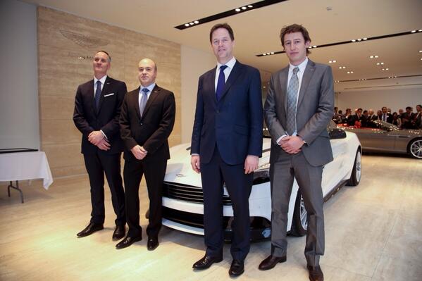 Honoured to host #NickClegg Deputy Prime Minister of the UK at our brand new #AstonMartin showroom in Mexico