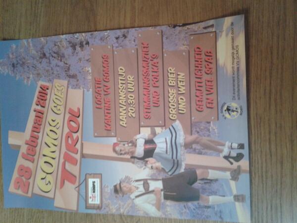 jeroenrenkema94's tweet image. Vanaf morgen zijn deze posters door heel norg en omstreken te zien. gegarandeerd sensatie en spektakel! #Gomos#tirol