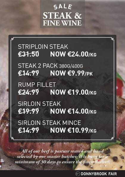 #Steak&amp;FineWineSale in store now!Our Craft Butchers are on hand to help select the perfect steak,with wines to match!