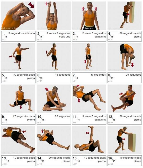 Francisfitness's tweet photo. Estiramiento para corredores http://t.co/5J7R3tc69h