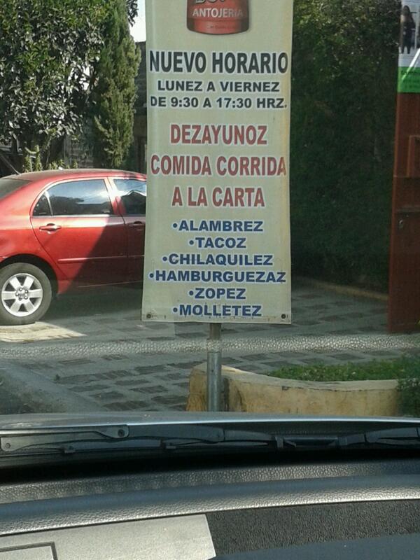 werovm's tweet photo. Aqui ze dezayuna zabrozo... http://t.co/gJE9QC8swE