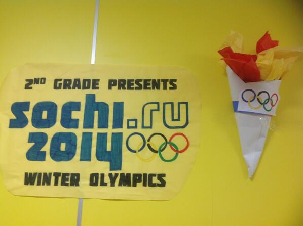 KDPteacher123's tweet photo. Second grade is excited for the Winter Olympics! #mannschool http://t.co/t1AulupiIc