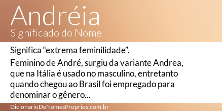dicionarionomes's tweet photo. Veja o significado completo do nome Andréia: http://t.co/tNSVcNGE5O http://t.co/vGlOKkUMaX
