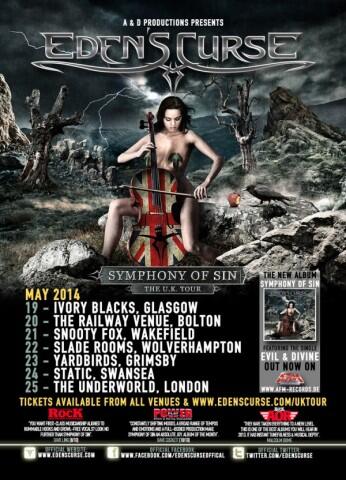 EDEN'S CURSE Announce UK Headlining Tour - suicidescriptures.com/2014/02/edens-…