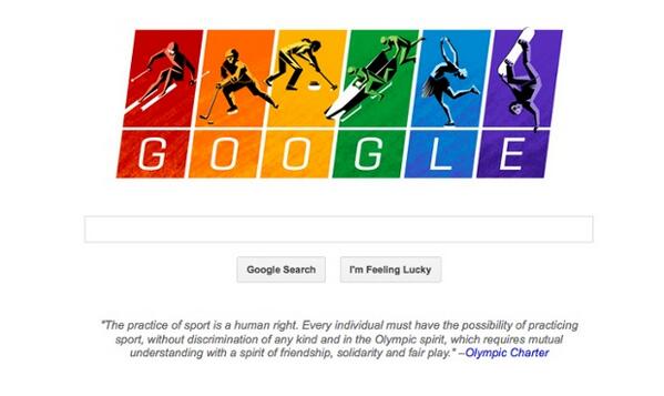 guardian's tweet photo. Rainbow logos back gay rights during Sochi 2014 - in pictures http://t.co/jh4lWG2z0g @guardian_sport http://t.co/WviZoVjXg6