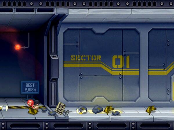 UndergrExp's tweet image. I just flew 587m in a brilliant game of #JetpackJoyride on iPad. bit.ly/rKuWqK