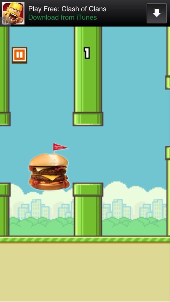 EatGoodTimes's tweet photo. RT @LifelessShetbag:How @neckdeepinbutts plays #FlappyBirdLand @EatGoodTimes #flappybirdhighscore #flappybirdproblems http://t.co/zy05p44gcM