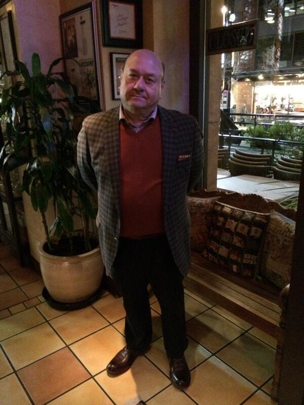The ever dapper Celestino Posteraro, of #Vancouver's renown Cioppino's Mediterranean Grill (<a href="/chpino/">trinidad pino</a>), knows #bugatti: