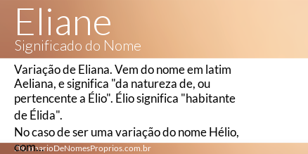 Significado do nome Eloah - Dicionário de Nomes Próprios