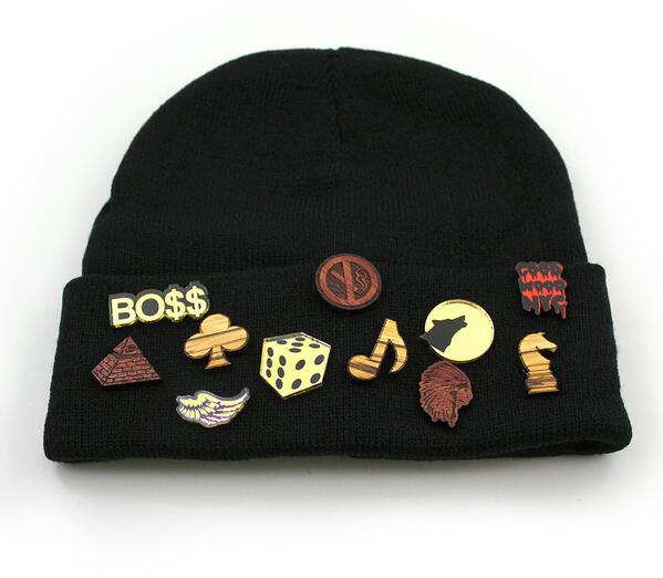 GoodWoodNY's tweet image. Last but not least we have the "Montana Line Up" Pin Set! Which beanie &amp;amp; pin set is your style? #GoodWoodNYC #PinSets