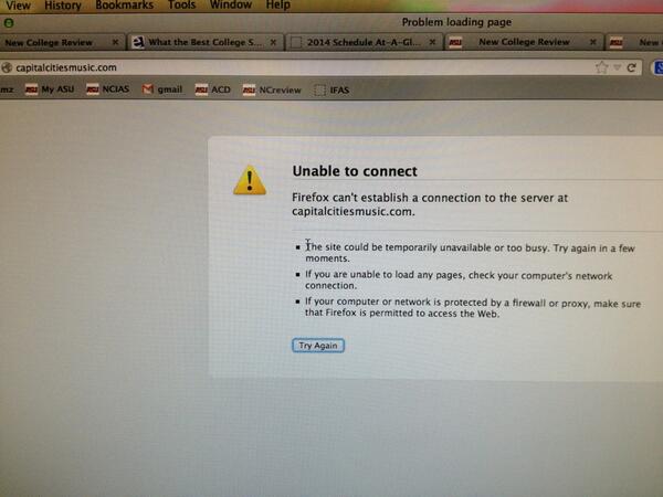 MarleneTromp's tweet image. Site too busy! All the #SunDevils are pre-listening. #capitalcities #Devilpalooza