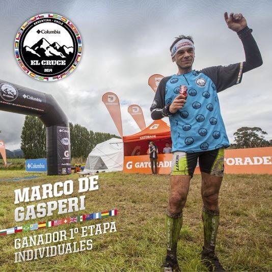corsainmontagna's tweet photo. Marco De Gasperi wins 1st stage of El Cruce Columbia time of 3h20'. 2nd Dakota Jones 3h28'.  Ema Roca 1st women 4h06' http://t.co/3GZZMXtSul