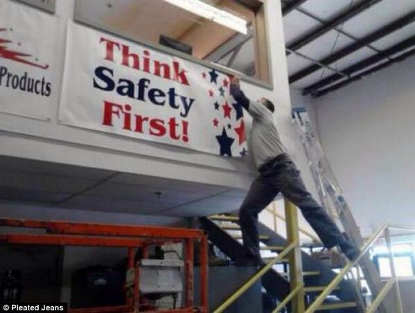 #health&amp;saftey campaign being launched today, first banner erected more to follow.