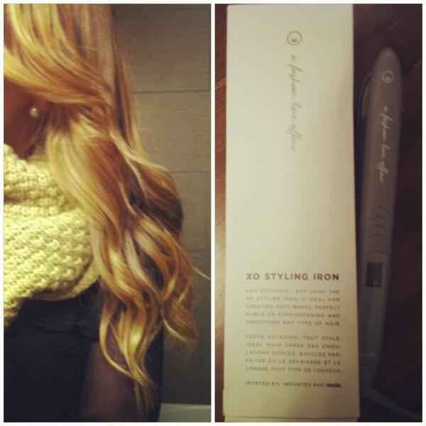 ciarapach's tweet image. thank you @carajourdan for my XO Styling Iron! #afashionloveaffair #xostylingiron
