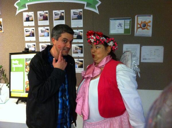 Cupid made a visit to Groupon and I got a kiss!  #grouponkisskiss