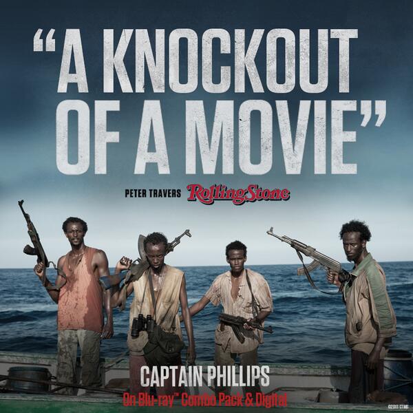 CaptainPhillips's tweet photo. Spend the night sailing the sea with one of 2013's best movies: http://t.co/vtb2caQSUc #CaptainPhillips http://t.co/pb2YPLvSfL