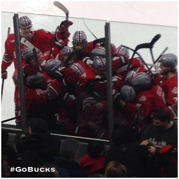 OhioStateMHKY's tweet photo. Buckeyes pick up a big two points in the #B1G with two goals in the final 1:34 and a shootout win. #GoBucks http://t.co/mUj1btovcu