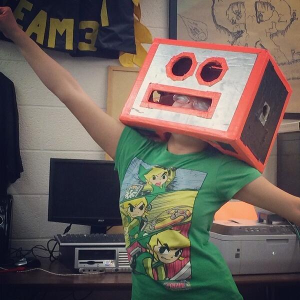 Team3184's tweet photo. COMPETITION HERE WE GO! Getting closer and closer! #robots #mascot #orange #blazingapath... http://t.co/BfIT8k03FU http://t.co/cjsWY8sUgH