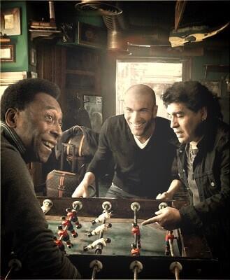 Amantes Del Fut on X: Pelé, Zinedine Zidane y Diego Armando