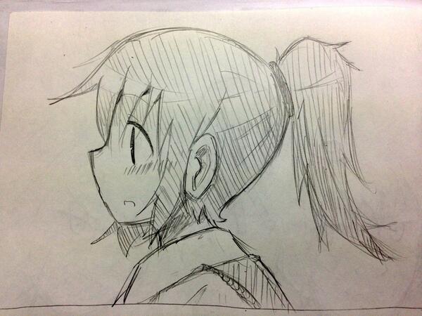ポニーテールいいよね♪( '▽`) 