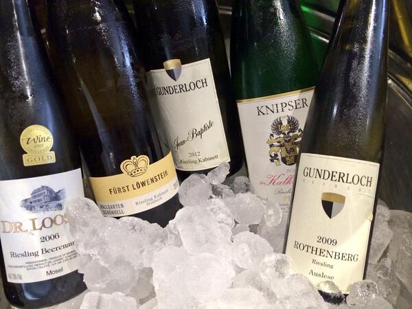 Some impressive German rieslings available to taste at La Vigna. Privileged to be in such fine vinous company!