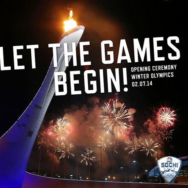 Libbertmetimber's tweet photo. And may the odds be ever in your favor!  “@NBCOlympics: And we're off! #Sochi2014 #OpeningCeremony http://t.co/GMOC0BjsEt”
