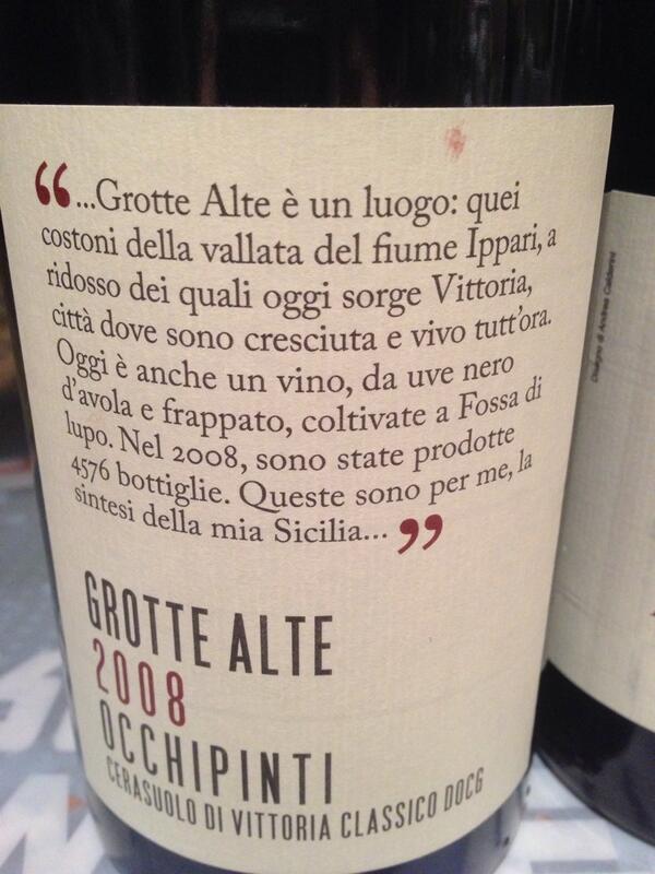 AskaSomm's tweet photo. #sicily #docg #ceresuolodivittoria #delicious http://t.co/qq7sRp5K0Y