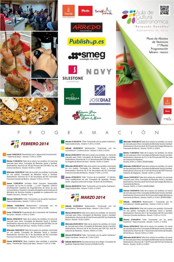 ArredoCocinas's tweet photo. Nueva programación para el Aula de Cultura Grastonómica Raimundo González. Y @ArredoCocinas sigue estando ahí. http://t.co/ISkpAo8gQr