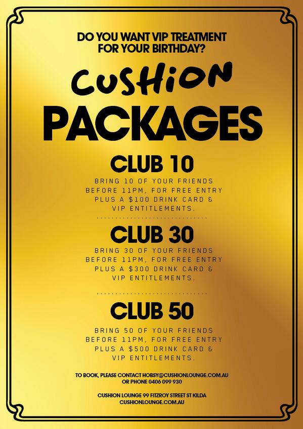 Last minute Birthday &amp; Guest List hook up for tonight.. Call Hobsy 0406099930 NOW!!