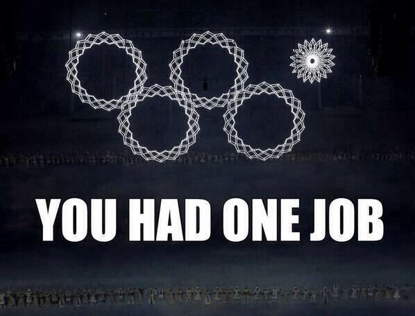 karicsteele's tweet image. #RingFail RT @SochiProblemz: You had one job!! #SochiProblemz