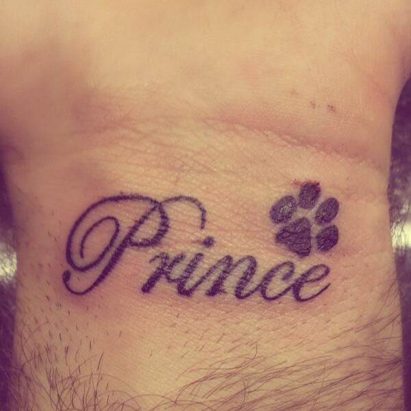 New wrist tattoo !! #ilovemydog