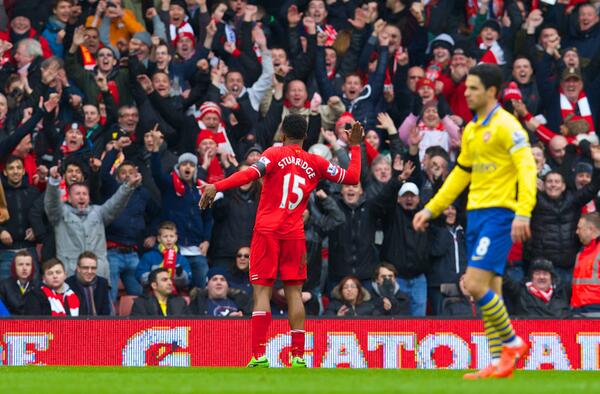 LFC's tweet image. PHOTO: Daniel's in the mood for dancing and so are #LFC fans everywhere... #LFC 4-0 #AFC