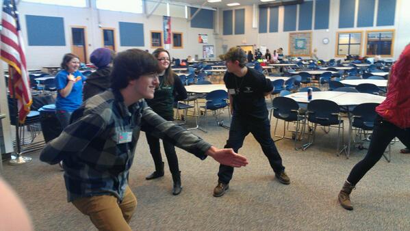 NH_Thespians's tweet image. An early morning game of #Ninja to start off #NHFest14!! #ConnectionCircles