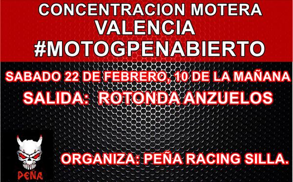MotofamilyGP's tweet photo. Concentración Motera #MotoGPEnAbierto Valencia. Horario, lugar y fecha. http://t.co/a2uhsyJOgo