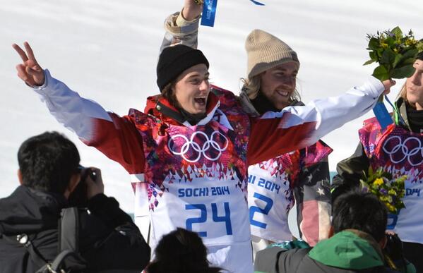 Cabbie's tweet photo. Congratulations to @markmcmorris for earning Canada's 1st medal, a bronze in Slopestyle. Way to set the pace, homie! http://t.co/ICJWCLMJg4