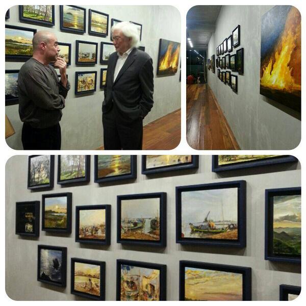 jorgechenmex's tweet photo. Esta noche se inauguró en #Bangkok la exhibición Wounded Eden del talentoso artista mexicano Fernando Aceves. http://t.co/WFKNaEm44Q