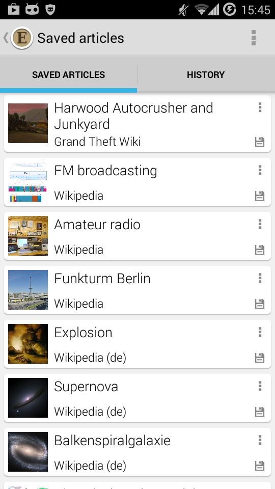 EveryWiki's tweet photo. Release version 2.0, allows saving of articles. http://t.co/FviIZVuYYc