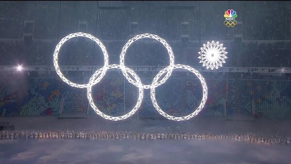 colgs3b's tweet image. At least we weren't watching a prerecorded, digitally overproduced opening ceremony. #RingFail #Olympics2014