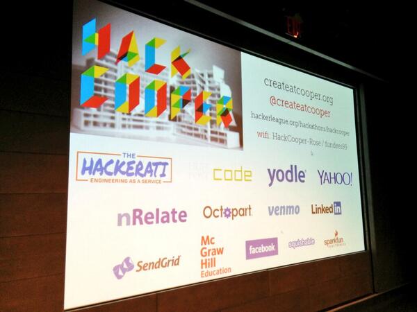 YodleCareers's tweet image. “@createatcooper: are you pumped for #hackCooper? http://t.co/OC5lwyQj7U” @YodleTech @Yodle is pumped!