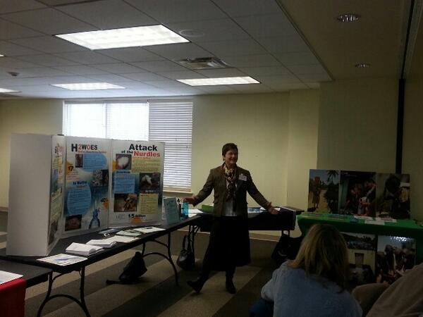 ssckc's tweet photo. Jennifer taking about nurdles. Learned a new weird! #yearofwater http://t.co/JUHVJ27WEI