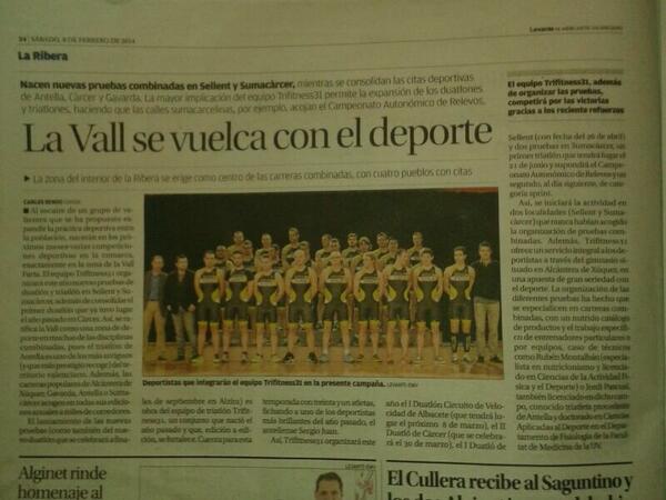 Gran reportaje de TRIFITNESS 31 hoy en el levanté de la Rivera