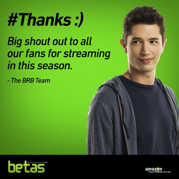 Betas's tweet photo. Without its users, BRB would be a much lonelier app. Without our fans, #Betas would be nothing. Thanks for watching! http://t.co/vfOiQXfbts