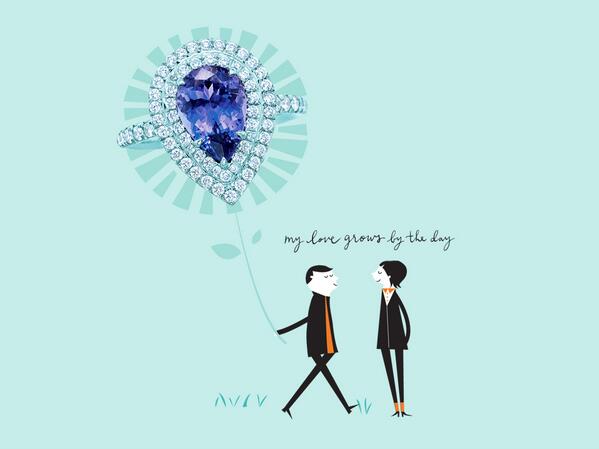 TiffanyAndCo's tweet photo. Let love bloom. http://t.co/AO3Lr2Xq4e