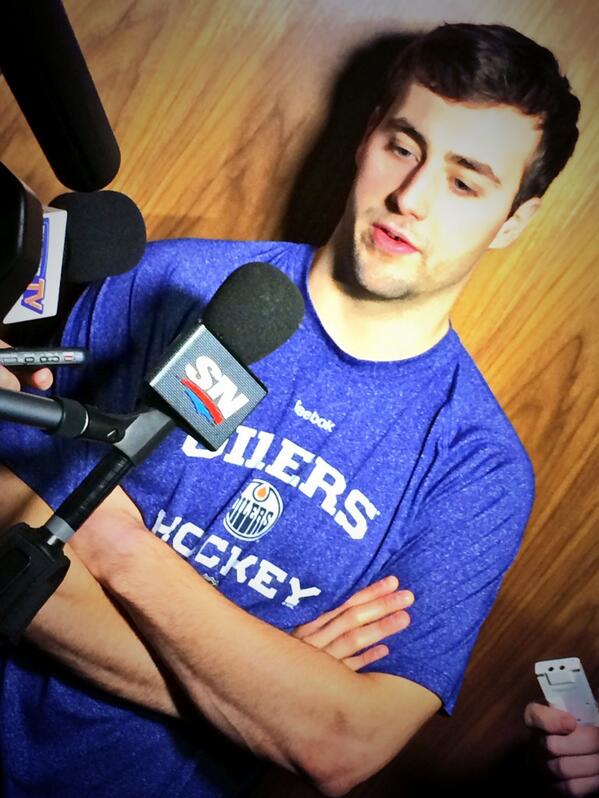 EdmontonOilers's tweet photo. "Any time you win you gain confidence, but it's only one game. We have to keep it going." - Eberle | http://t.co/LM9UEBvhY1