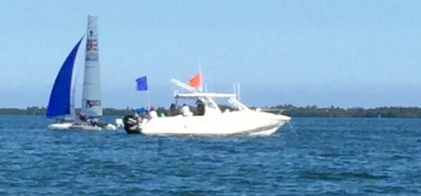 StephenParkCBE's tweet photo. @lucymacsailing wins R1 @SailingWCMiami http://t.co/1295iWHZNX
