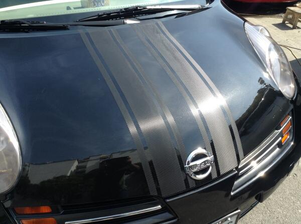 _deslumbrantes's tweet image. Instalación de íneas en vinilo #3M Fibra de Carbono por #losdeslumbrantes